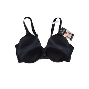 Bali One Smooth U Ultralight Underwire Bra, Size 40D, Black. NWT